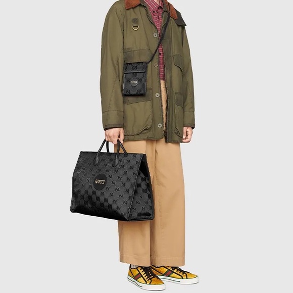 Authentic Gucci Women’s Off The Grid Black Mini GG Bag—Crossbody/Phone Monogram - Picture 16 of 16